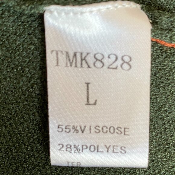 THML Color Block Longline Knit Open Cardigan Sleeveless Western Ranch Fall-L - Picture 12 of 14